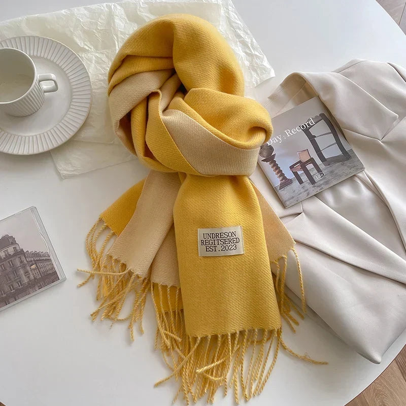 Pashmina Scarf Soft Long Fringed Wrap