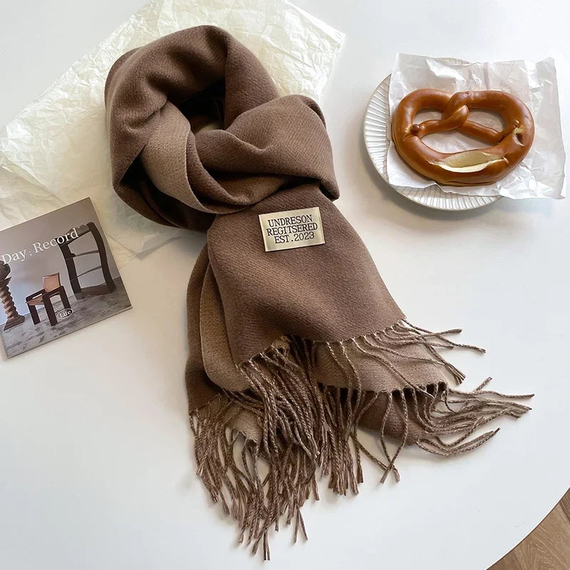Pashmina Scarf Soft Long Fringed Wrap
