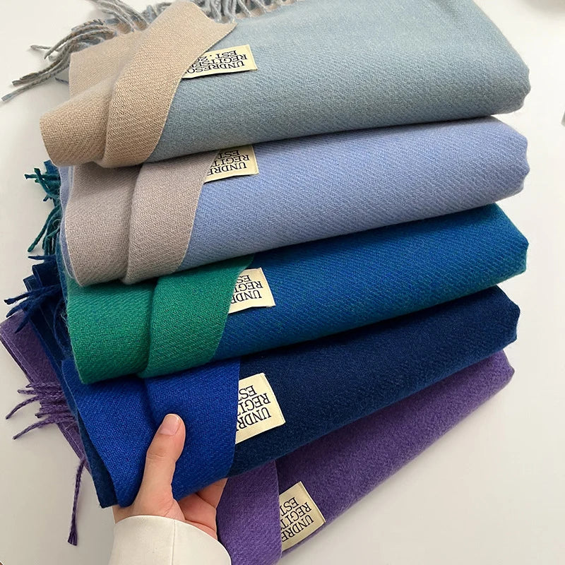 Pashmina Scarf Soft Long Fringed Wrap