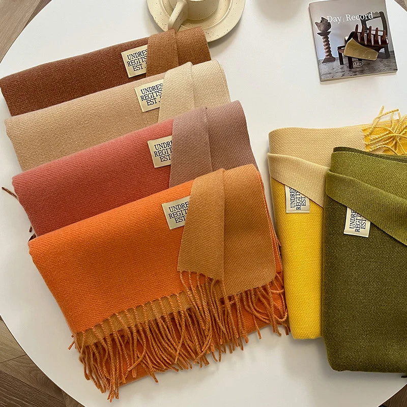 Pashmina Scarf Soft Long Fringed Wrap