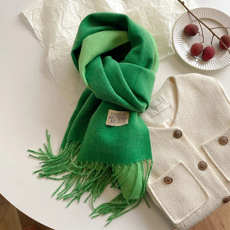 Pashmina Scarf Soft Long Fringed Wrap