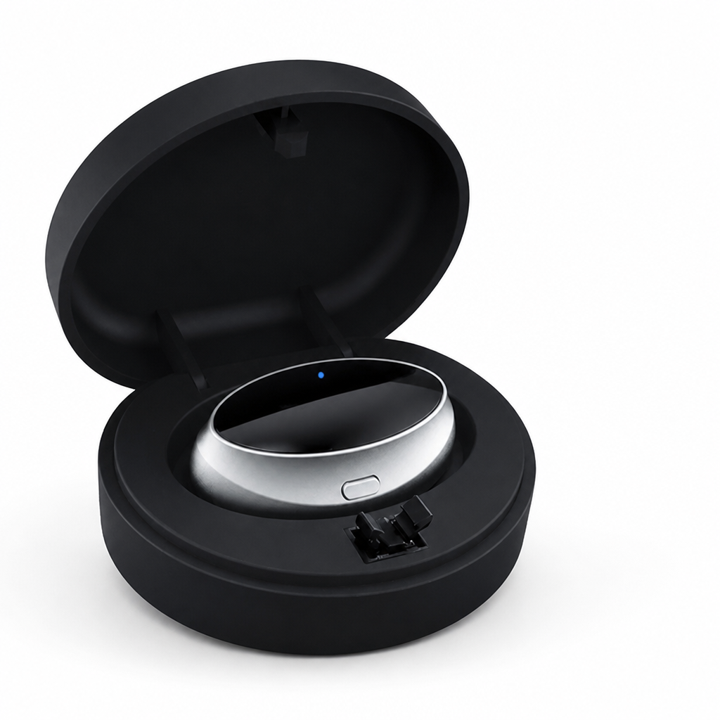 Patented Snore-Detection & Micro-Impulse Chin Clip (With Charging Case)
