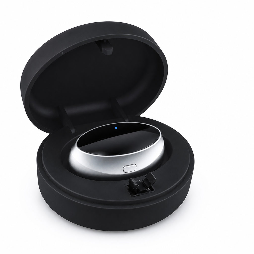 Patented Snore-Detection & Micro-Impulse Chin Clip (With Charging Case)