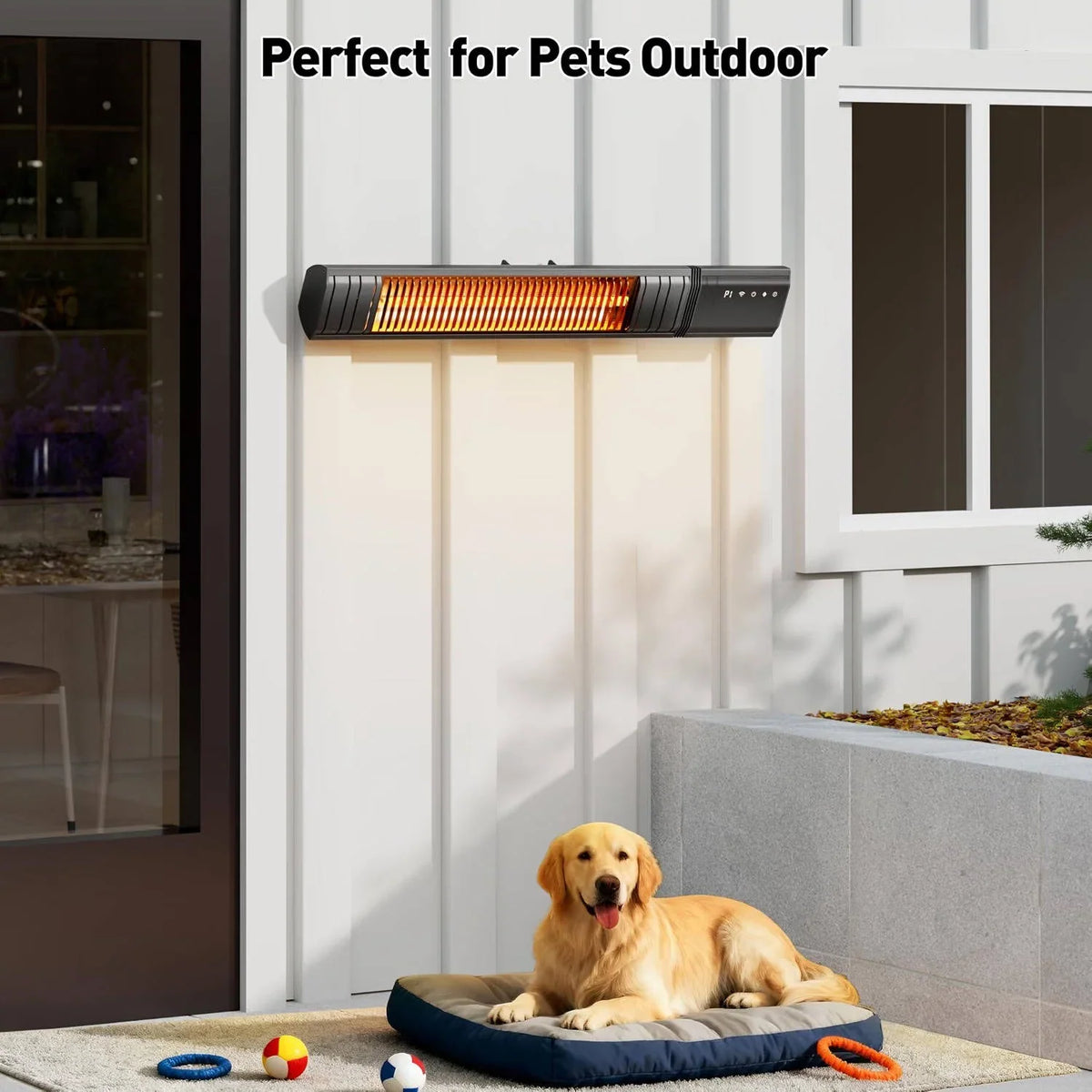 Patio Heater Infrared Wi-Fi & Remote Control Wall Mount
