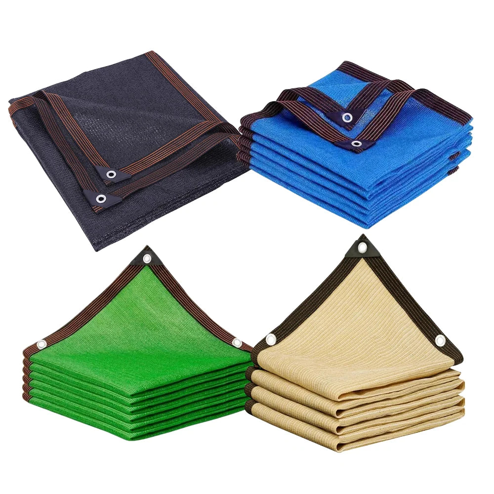 Patio Shade Sail Blocks 90% Sunlight Reinforced Grommets