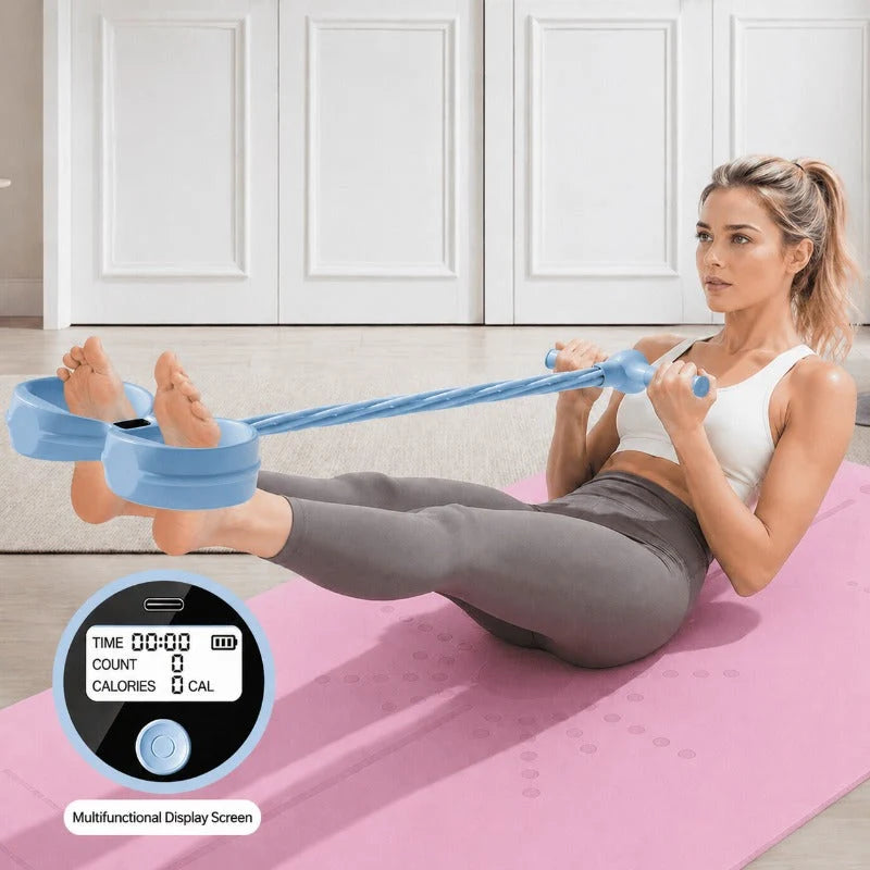Pedal Resistance Band Digital Counter Six Tubes