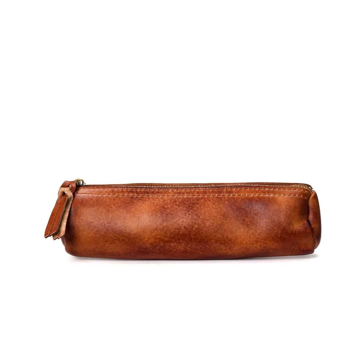 Pencil Case Leather Zipper Closure Roomy Interior