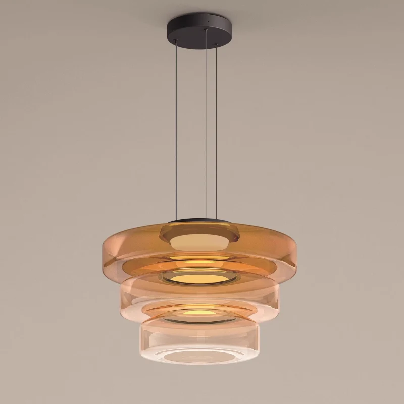 Pendant Lamp Diffused Glass Glare-Free Adjustable Drop