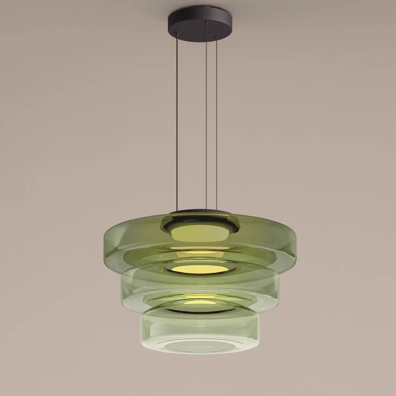 Pendant Lamp Diffused Glass Glare-Free Adjustable Drop
