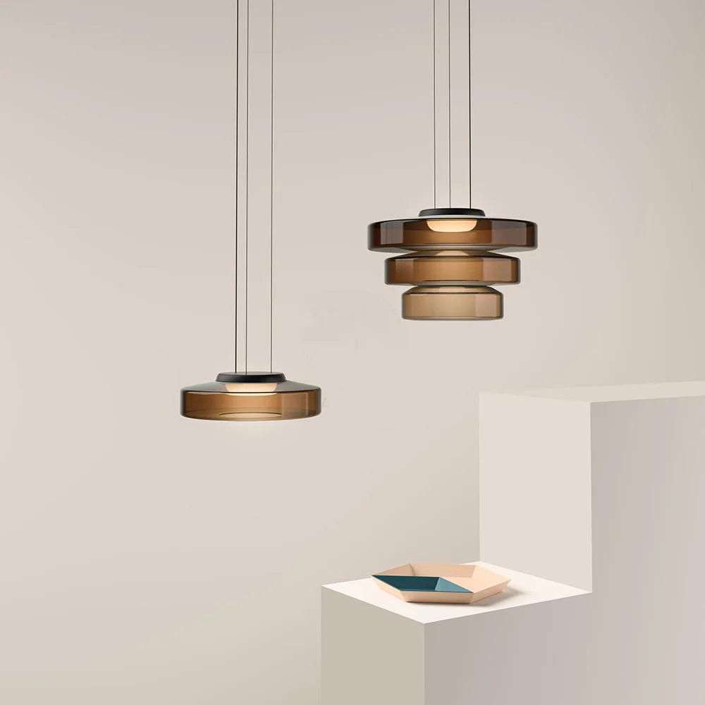Pendant Lamp Diffused Glass Glare-Free Adjustable Drop