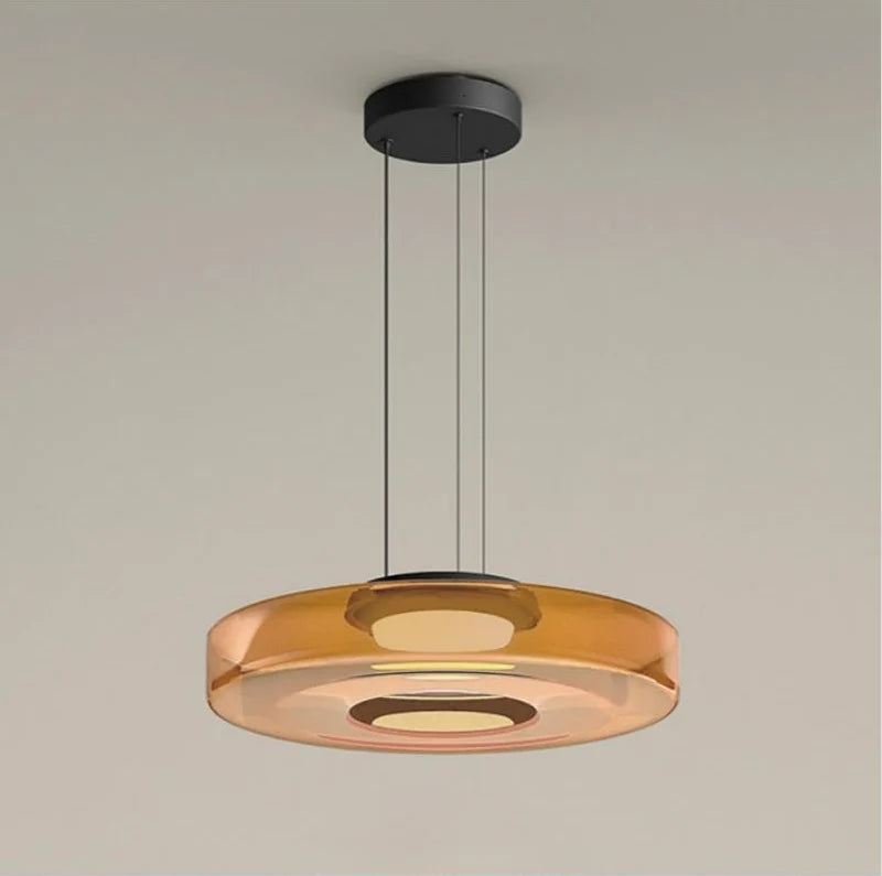Pendant Lamp Diffused Glass Glare-Free Adjustable Drop