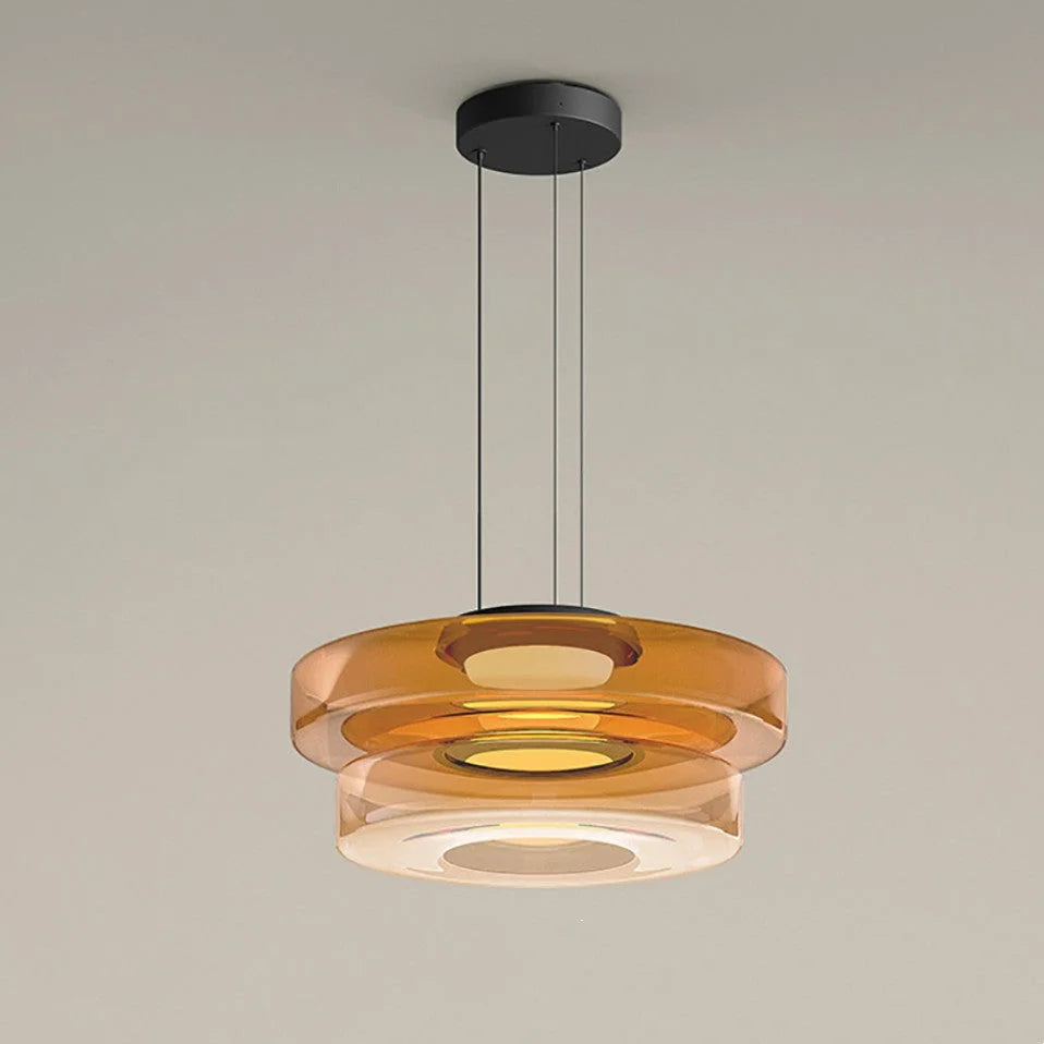 Pendant Lamp Diffused Glass Glare-Free Adjustable Drop