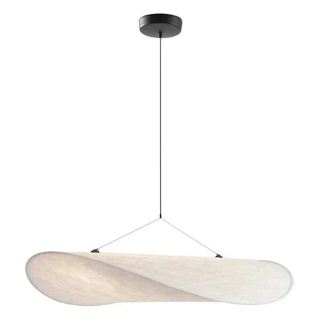 Pendant Lamp Handmade Silk Shade Integrated LED Remote Control