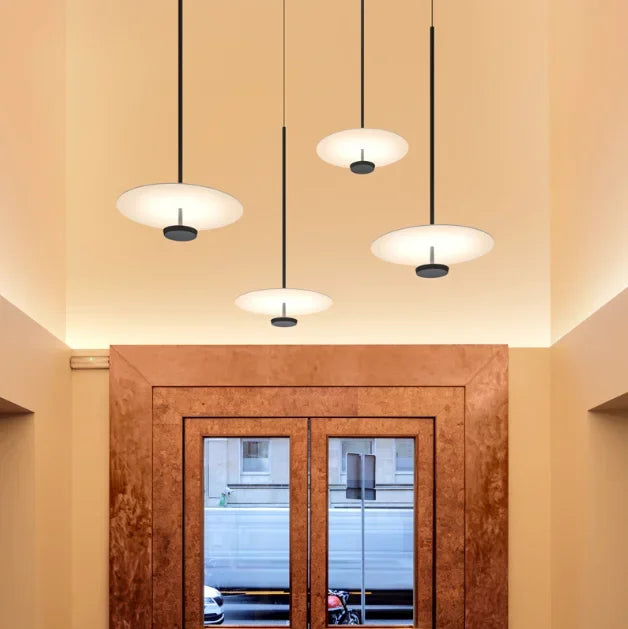 Pendant Lamp Ring-Shaped Iron & Acrylic Multiple Color Temperatures