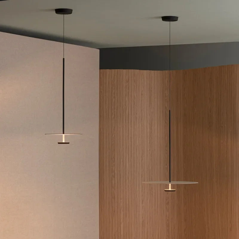Pendant Lamp Ring-Shaped Iron & Acrylic Multiple Color Temperatures