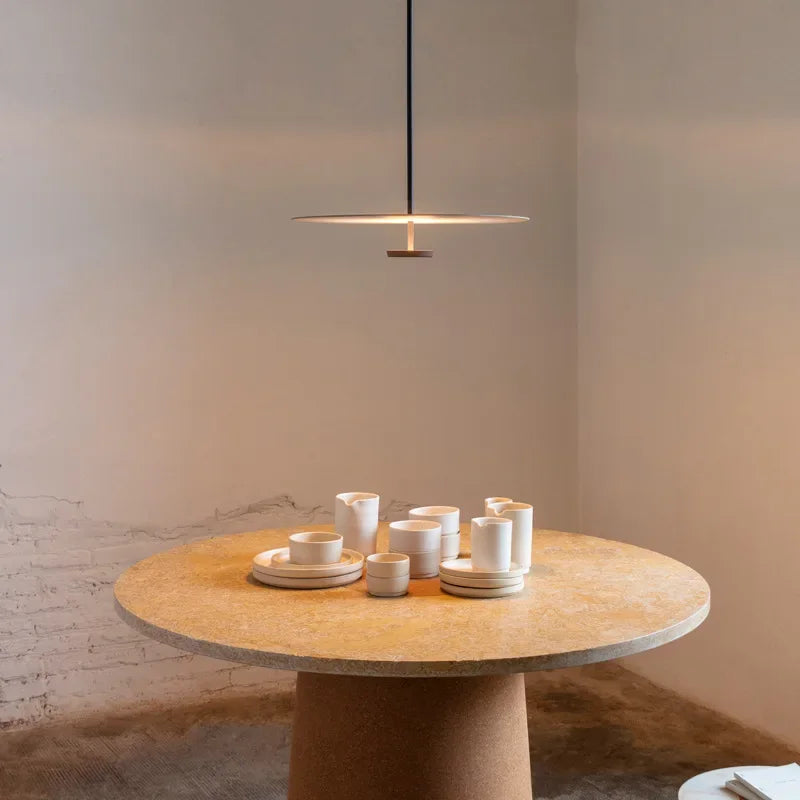 Pendant Lamp Ring-Shaped Iron & Acrylic Multiple Color Temperatures