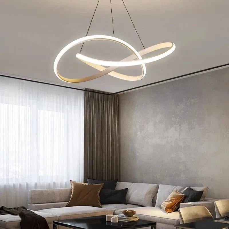 Pendant Light Clover Design Dimmable LED Remote Control