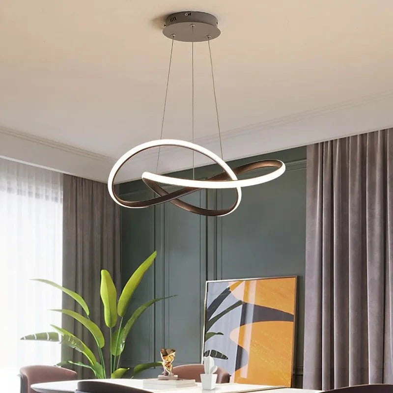 Pendant Light Clover Design Dimmable LED Remote Control