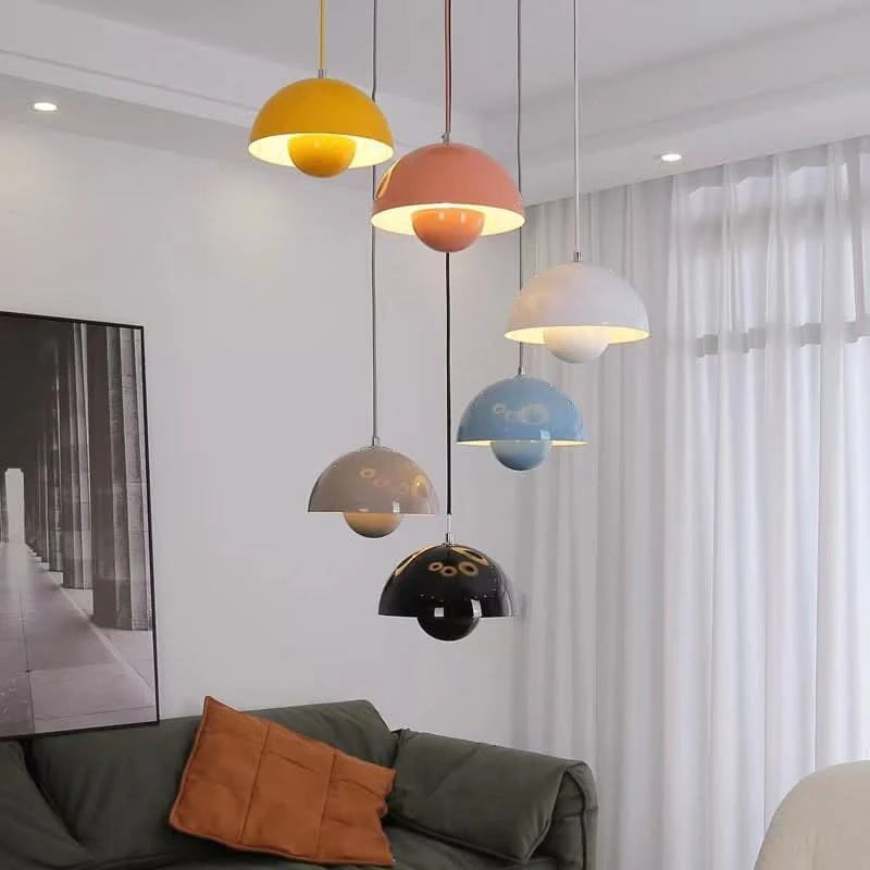 Pendant Light Danish-Inspired Softly Diffused Light Adjustable Cable