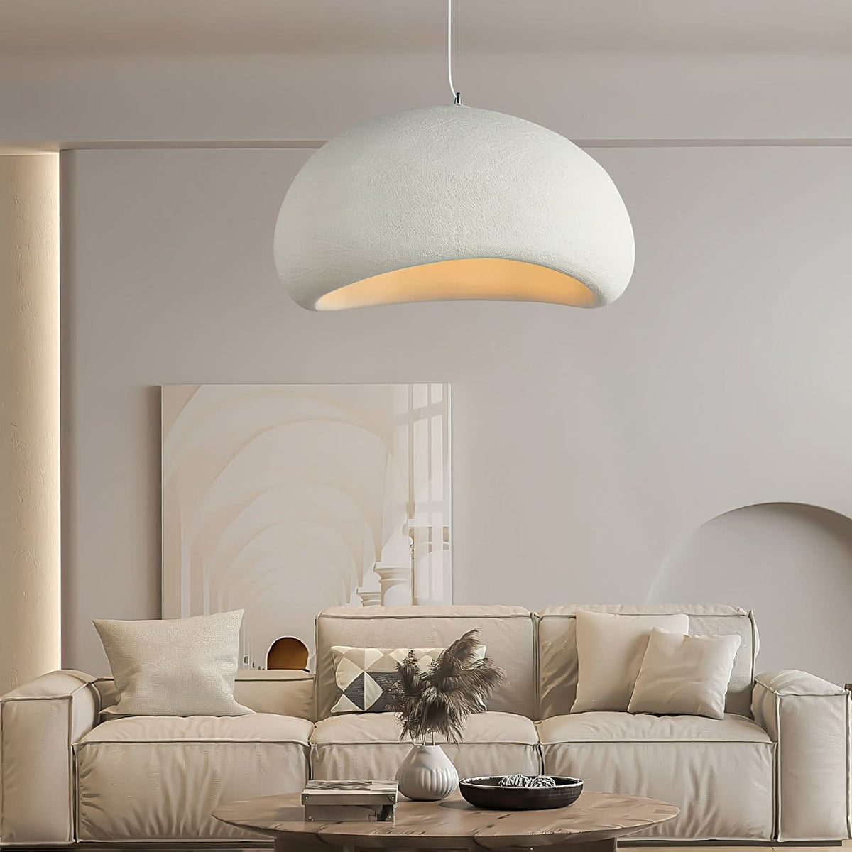 Pendant Light Dimmable Adjustable Cable E27 LED Bulb Included