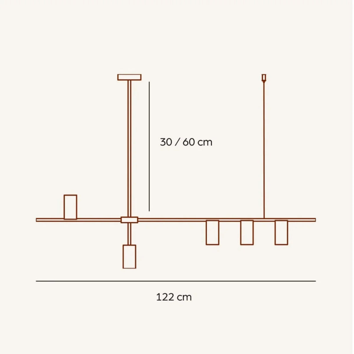 Pendant Light Downward Beam Adjustable Drop Pale Interior