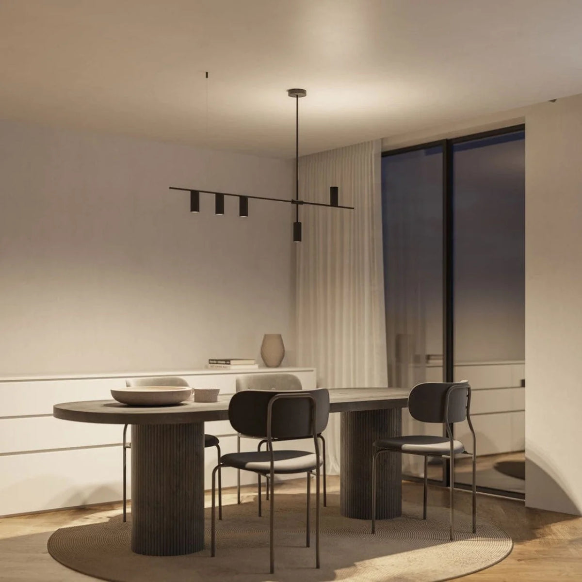 Pendant Light Downward Beam Adjustable Drop Pale Interior
