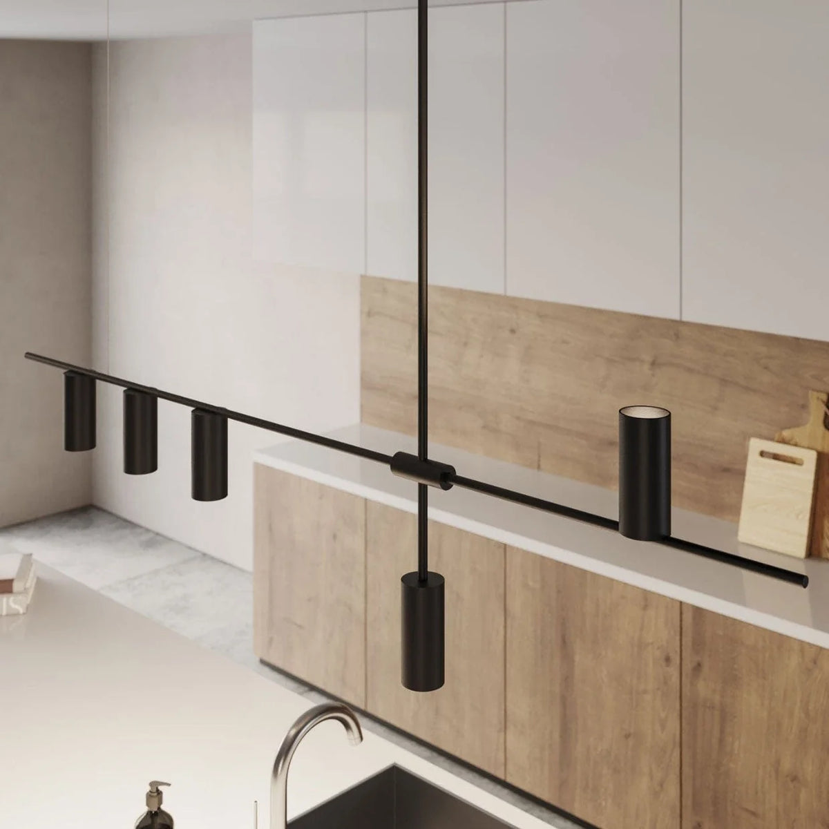 Pendant Light Downward Beam Adjustable Drop Pale Interior