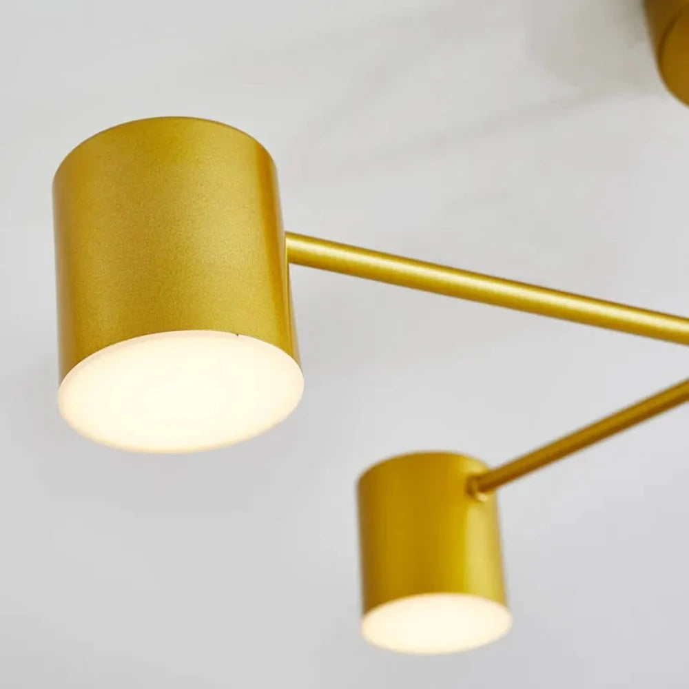Pendant Light Geometric Open Metal Frame Adjustable Cable