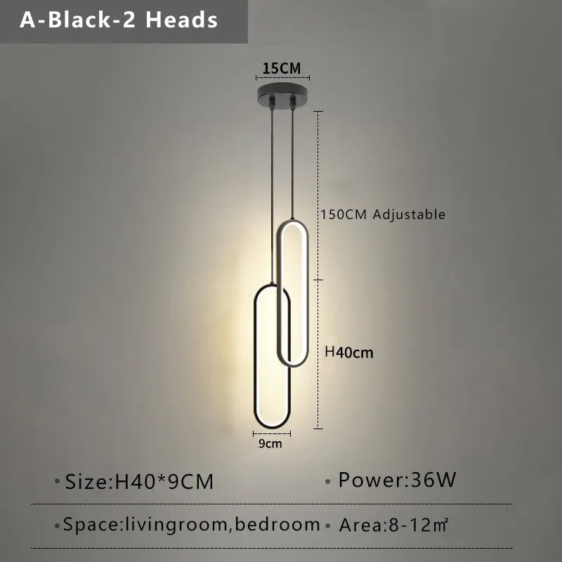 Pendant Light Gold-Lined Integrated LED & Adjustable Drop