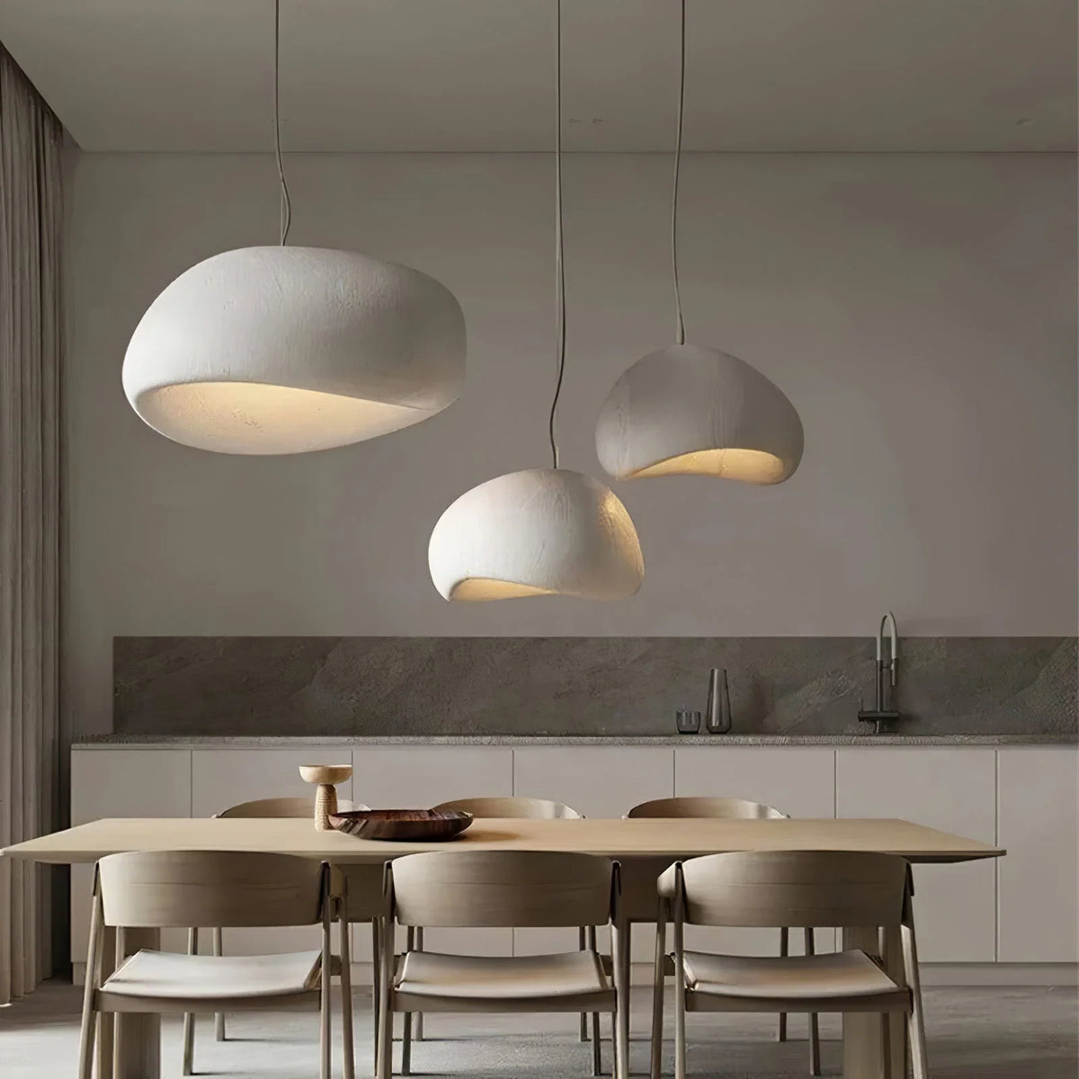 Pendant Light Handcrafted Natural Shade Warm Glow