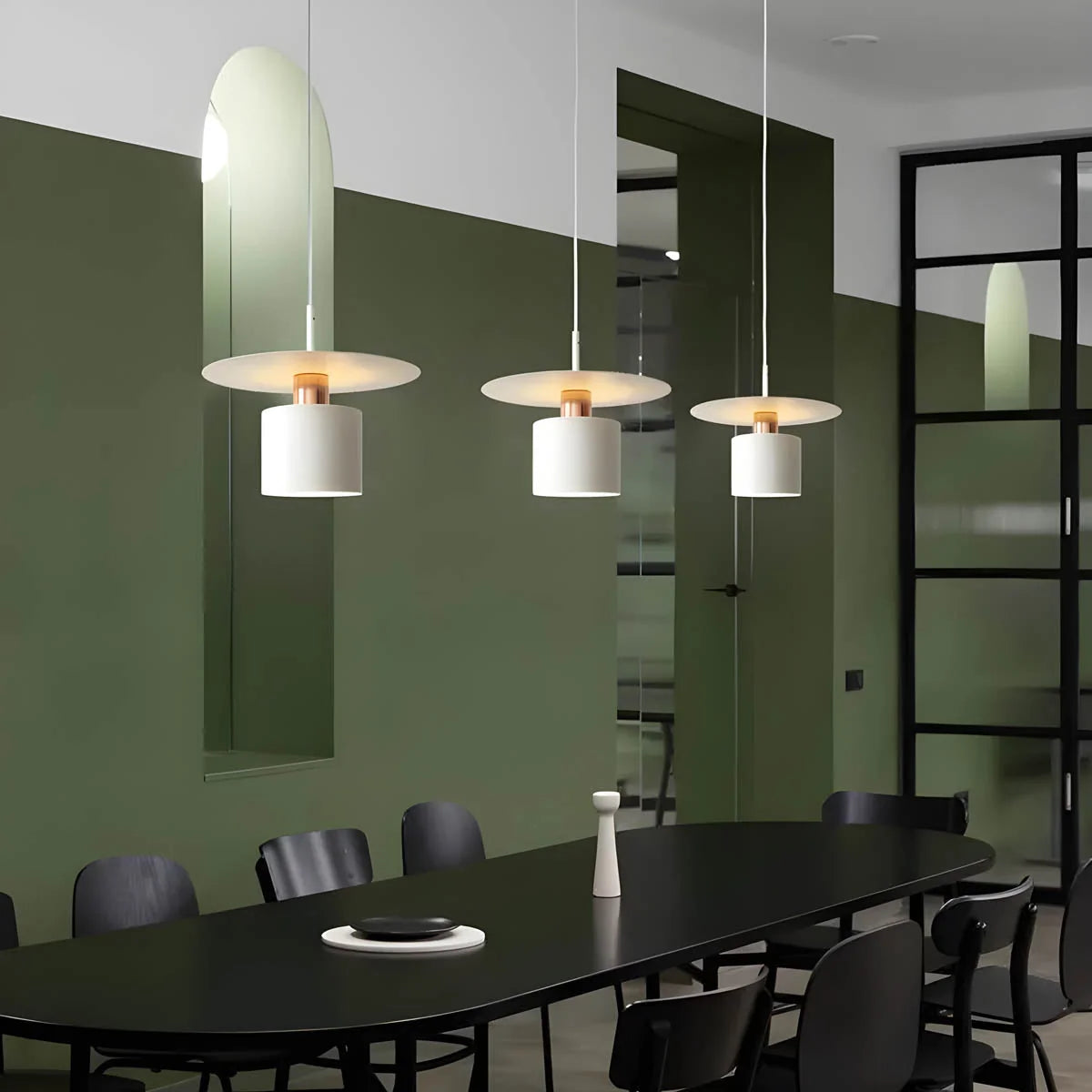 Pendant Light Integrated LED & Adjustable Cord Drop Two Sizes