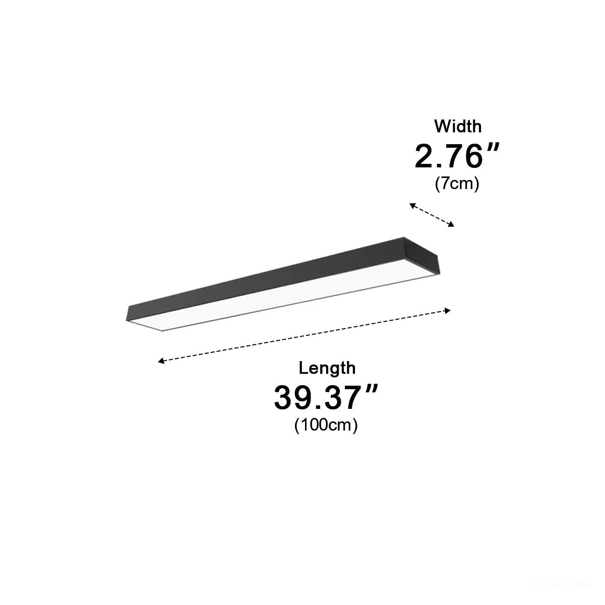 Pendant Light Linear Integrated LED Adjustable Height
