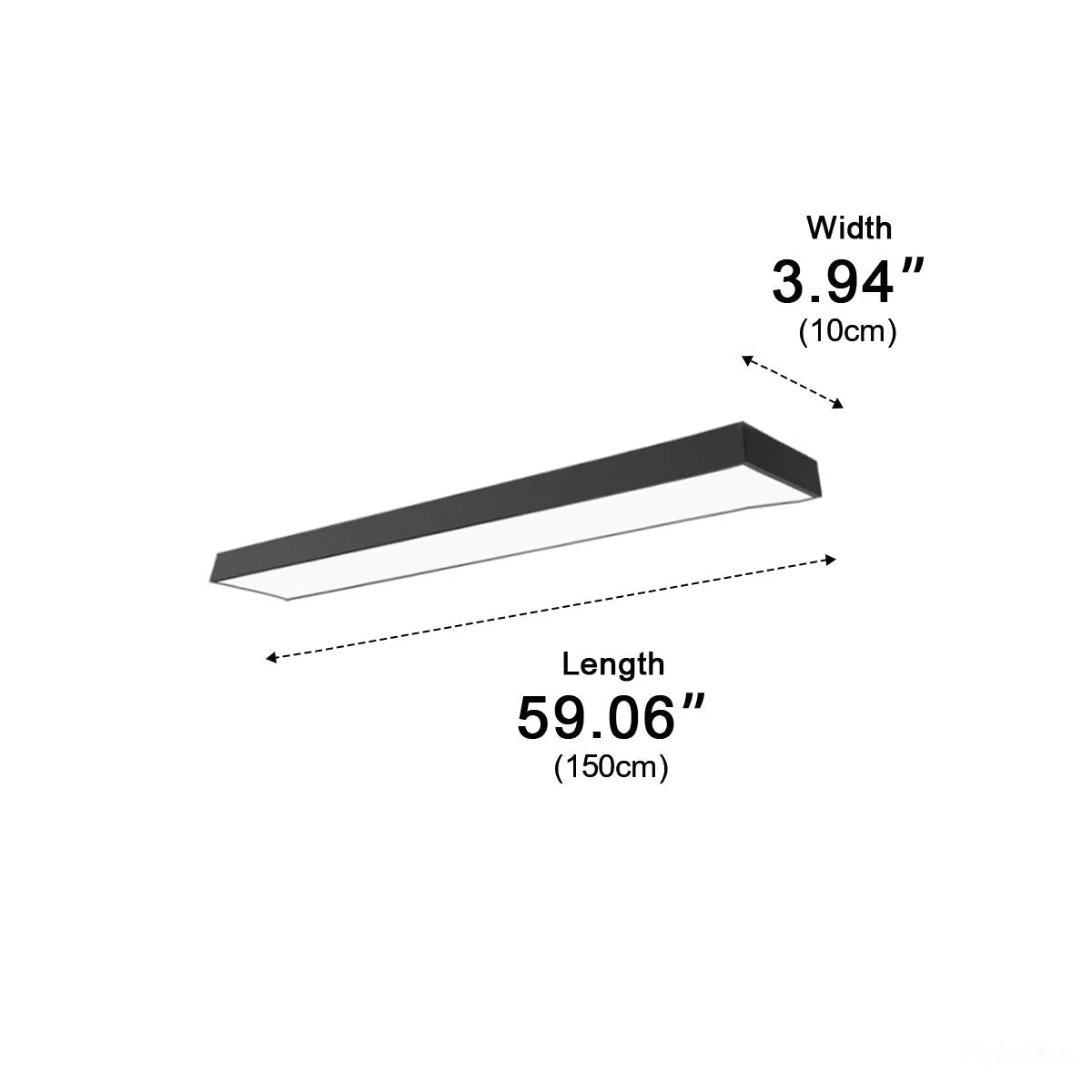 Pendant Light Linear Integrated LED Adjustable Height
