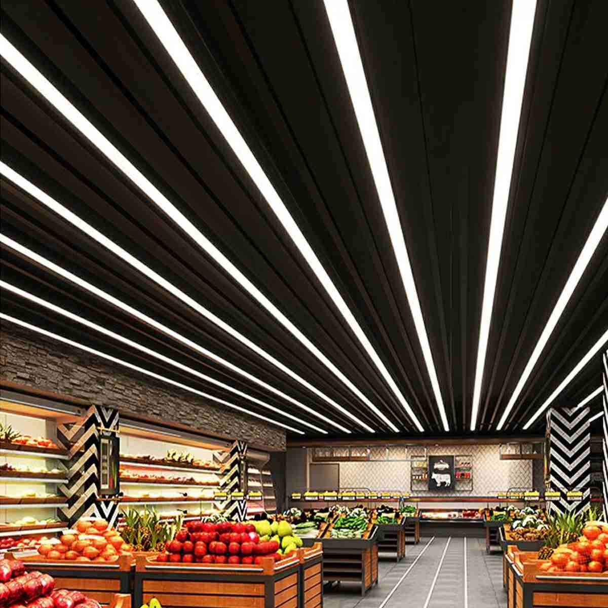 Pendant Light Linear Integrated LED Adjustable Height