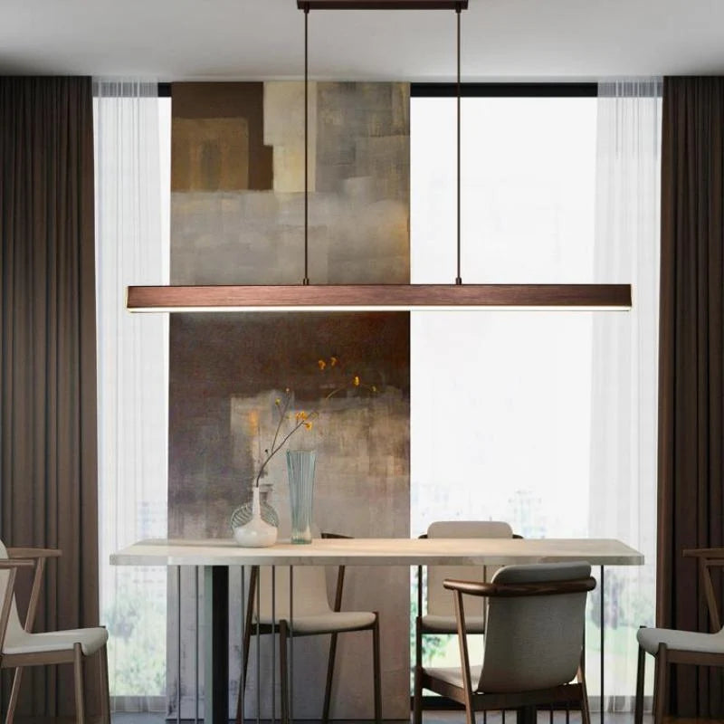 Pendant Light Linear LED Dimmable With Remote Control