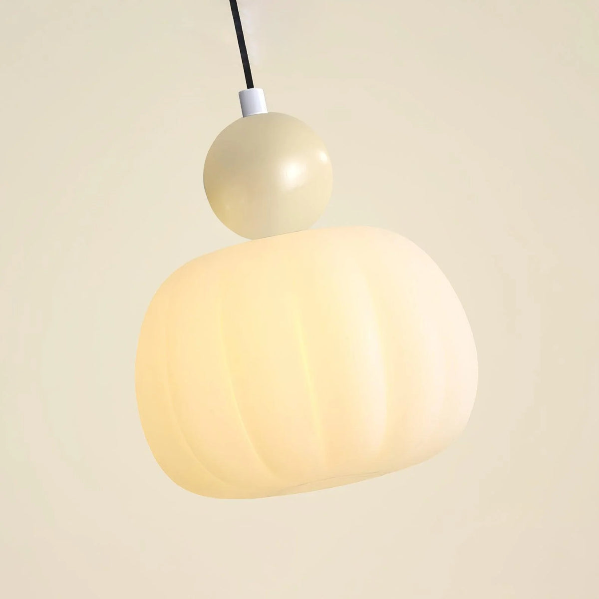 Pendant Light Organic Acrylic Satin Shade Adjustable Drop