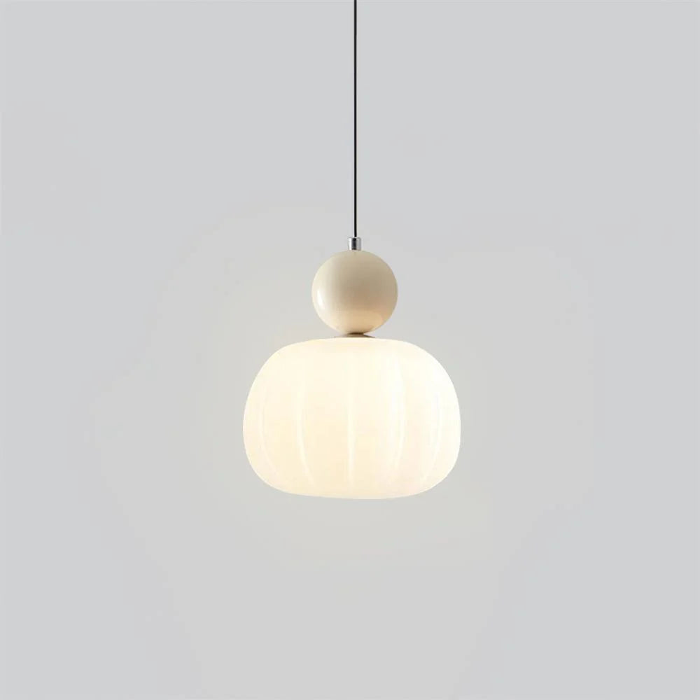 Pendant Light Organic Acrylic Satin Shade Adjustable Drop