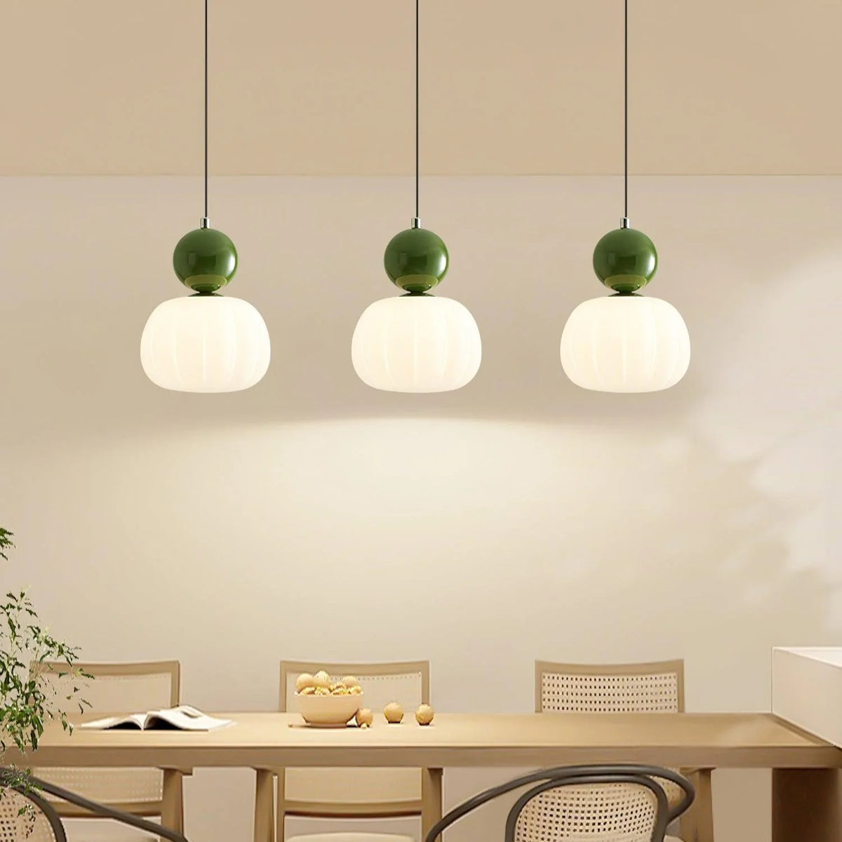 Pendant Light Organic Acrylic Satin Shade Adjustable Drop