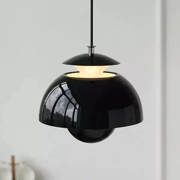 Pendant Light Overlapping Petal Shade Integrated LED