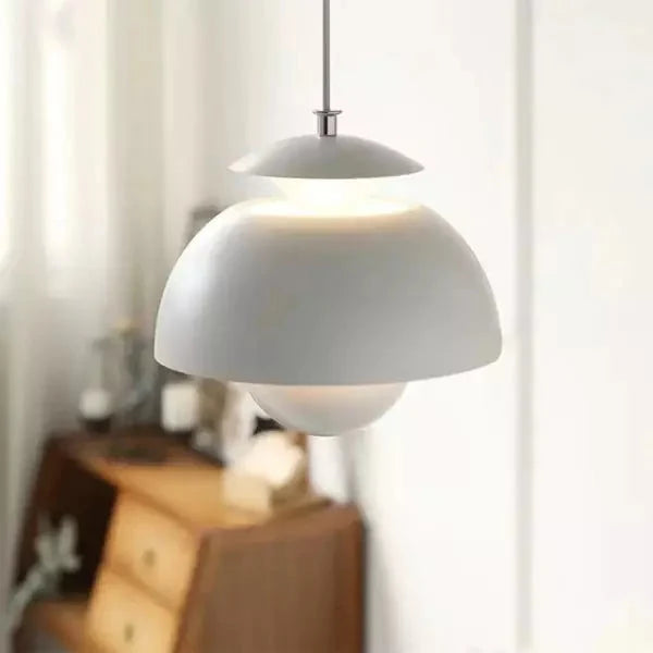 Pendant Light Overlapping Petal Shade Integrated LED