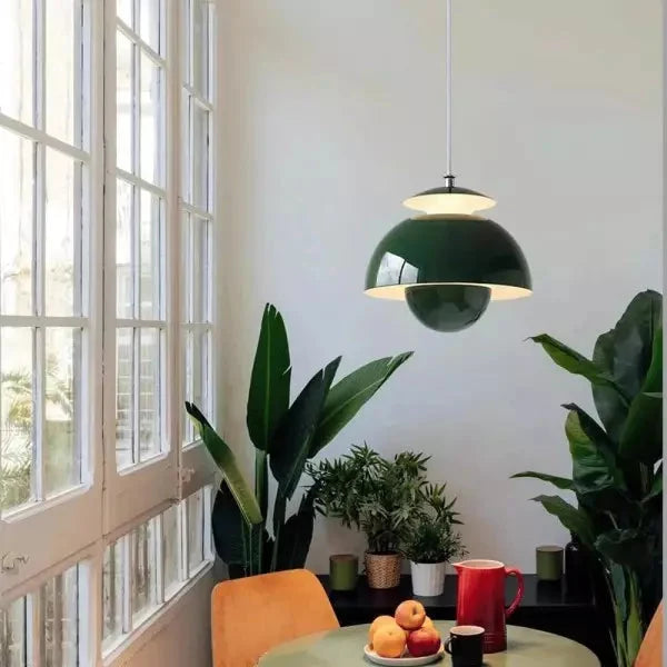 Pendant Light Overlapping Petal Shade Integrated LED