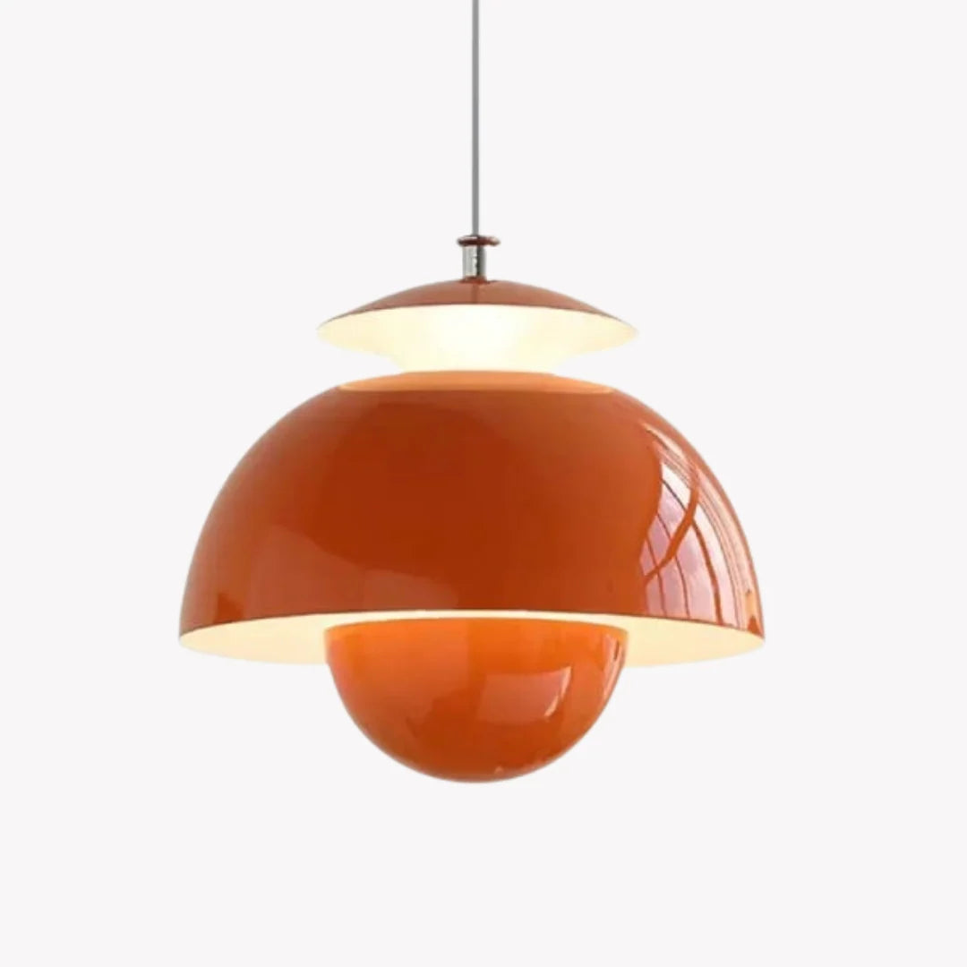 Pendant Light Overlapping Petal Shade Integrated LED