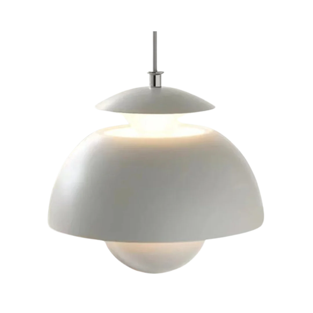 Pendant Light Overlapping Petal Shade Integrated LED