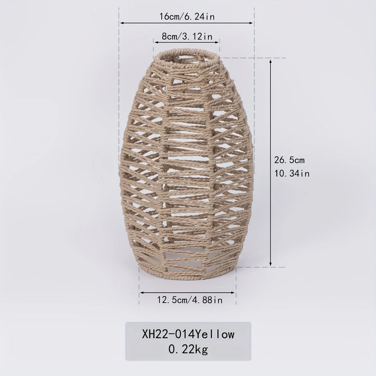 Pendant Shade Natural Woven Rope Soft Diffused Light