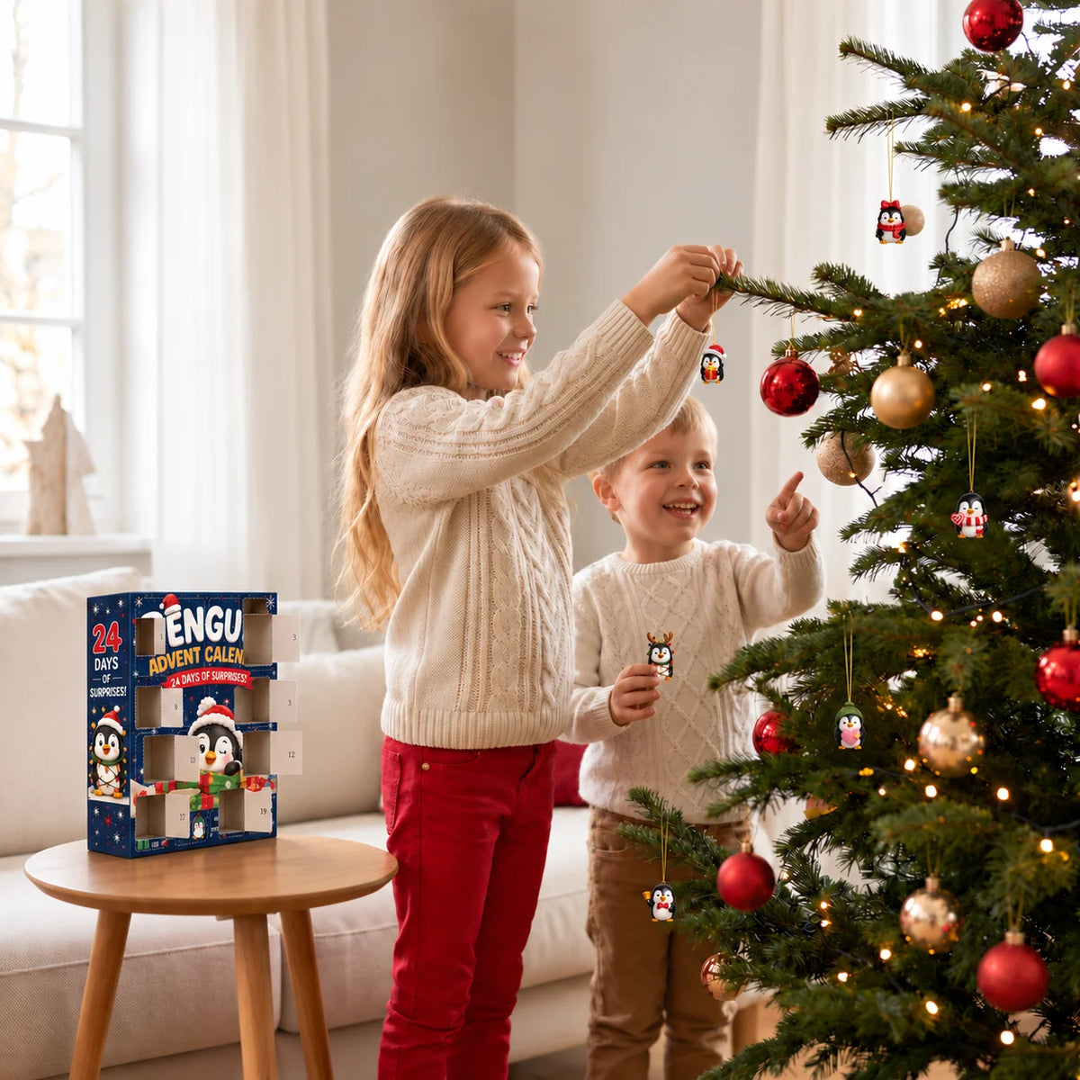 Penguin Advent Calendar 24 Days Collectible Figures