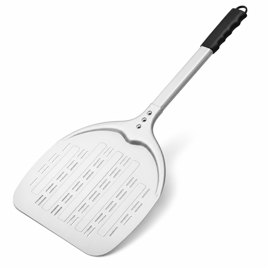 Perforated Aircraft-Grade Aluminum & Ergonomic Non-Slip Handle Pizza Peel