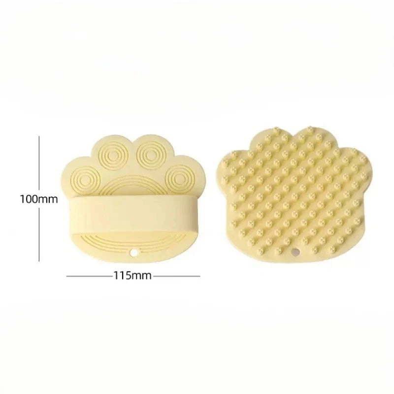 Pet Bath Brush Soft Silicone Tips Wet or Dry Use