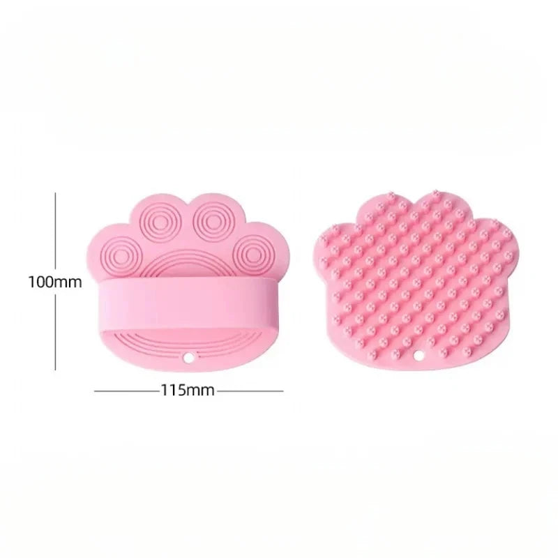 Pet Bath Brush Soft Silicone Tips Wet or Dry Use
