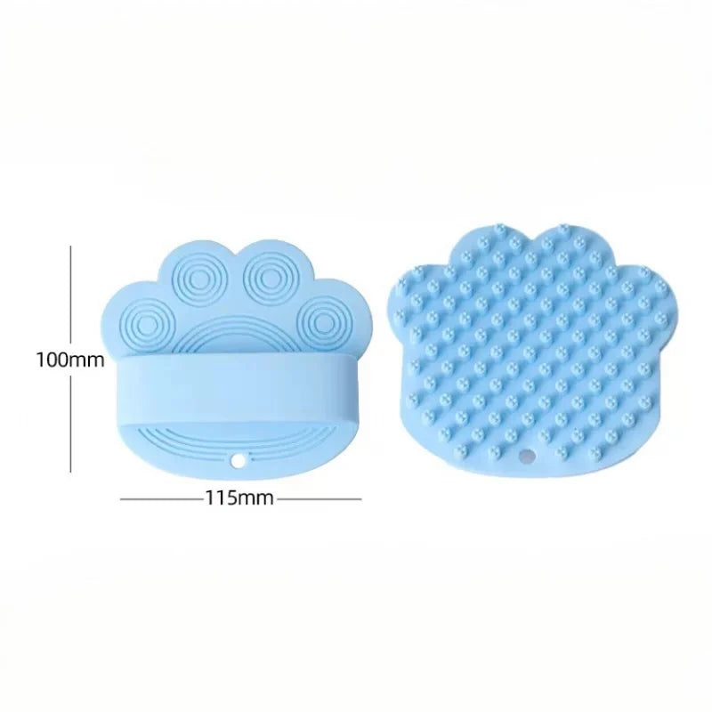 Pet Bath Brush Soft Silicone Tips Wet or Dry Use