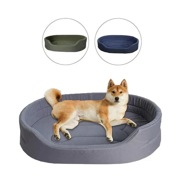 Pet Bed Plush Recycled Fill Machine Washable Cover